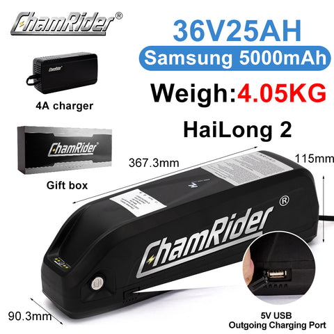 Electric Versatile Bicycle Hailong2 Battery 21700 18650 cell 36V 48V 13AH 20AH 25AH 25A 30A 40A BMS Anti Theft 500w 1000w 2000W Strong Compatibility Samsung ChamRider